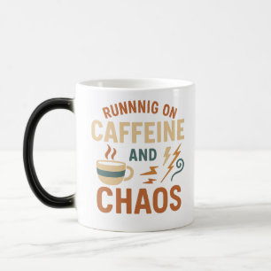 Taza Mágica Corriendo en cafeína y caos