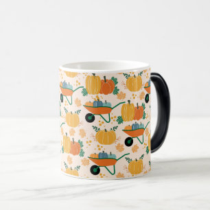 Taza Mágica Cosecha de otoño - Calabazas en una carretilla