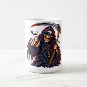Taza Mágica Cosechador Sombrio de Halloween – Calavera con Gua