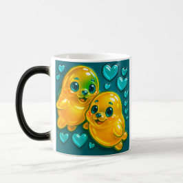 Taza Mágica couple phoques amoureux
