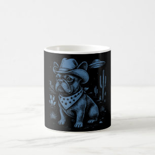 Taza Mágica Cowboy Cowboy Bulldog francés Cowboy Cowboy Dog