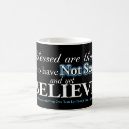 Taza Mágica Crea la escritura cristiana de la biblia de la fe