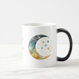 Taza Mágica Crea tu propia acuarela Crescent Moon & Stars