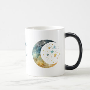 Taza Mágica Crea tu propia acuarela Crescent Moon & Stars