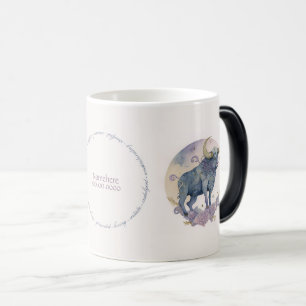 Taza Mágica Crea tu propia acuarela púrpura Taurus Zodiac