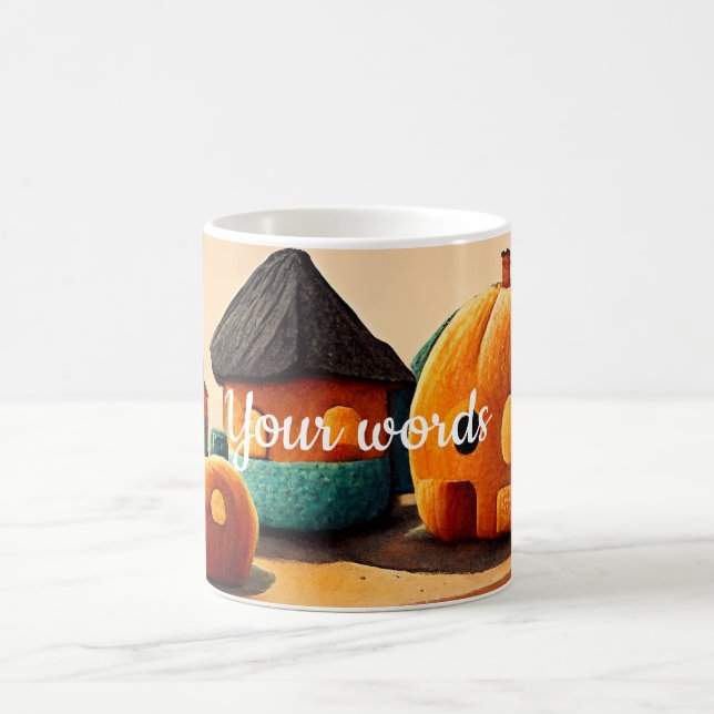 Taza Mágica Crea tu propia aldea de calabaza (Centro)