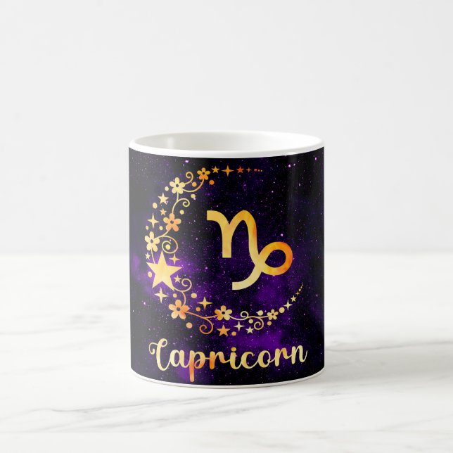 Taza Mágica Crea tu propia astrología Zodiac Capricorn (Centro)
