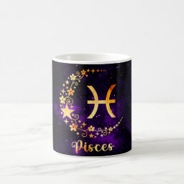 Taza Mágica Crea tu propia astrología Zodiac Pisces