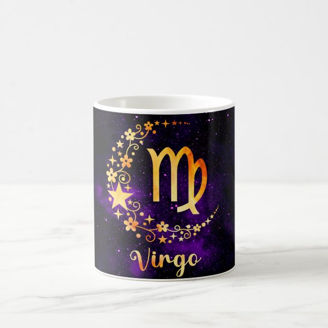 Taza Mágica Crea tu propia astrología Zodiac Virgo (Centro)