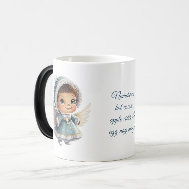 Taza Mágica Crea tu propia chica guapa, Navidades ángel (Anverso izquierdo)