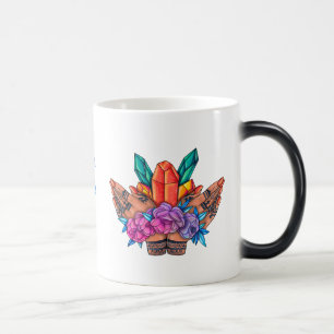 Taza Mágica Crea tu propia Henna Manos Cristales y Rosas