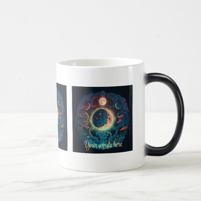 Taza Mágica Crea tu propia luna azul mágica (Derecha)