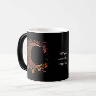 Taza Mágica Crea Tu Propia Luna Bohemia Floral Dorada