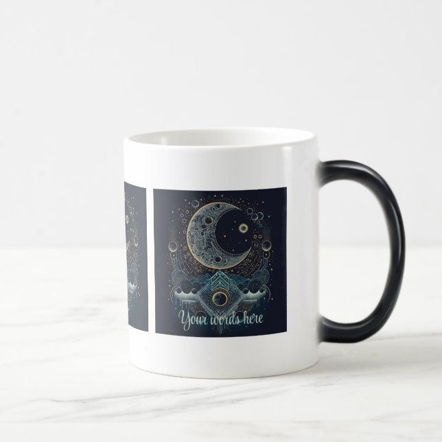 Taza Mágica Crea tu propia luna celestial geométrica (Derecha)
