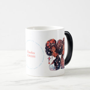Taza Mágica Crea tu propia mujer afroamericana Géminis