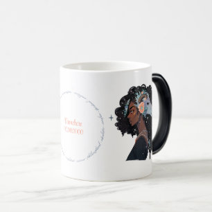 Taza Mágica Crea Tu Propia Mujer Afroamericana Sagitario