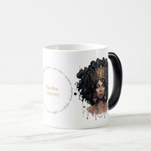 Taza Mágica Crea Tu Propia Reina Afroamericana Virgo