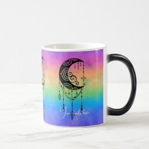 Taza Mágica Crea tu propia silueta de Boho Moon encantadora