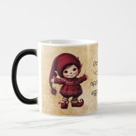 Taza Mágica Crea tu propio abrazo vintage de gnome de Navidad