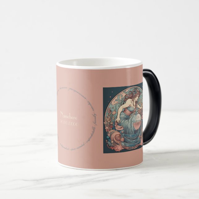 Taza Mágica Crea tu propio acuario de Art Nouveau (Anverso derecho)