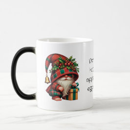 Taza Mágica Crea Tu Propio Adorable Gnomo de Plaid Navideño