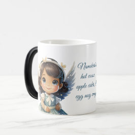 Taza Mágica Crea tu propio Ángel Chica Brunette