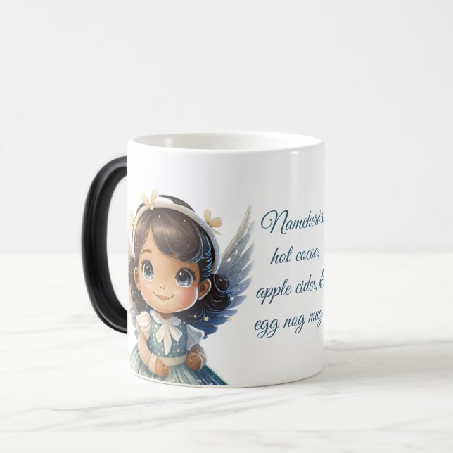 Taza Mágica Crea tu propio Ángel Chica Brunette (Anverso izquierdo)