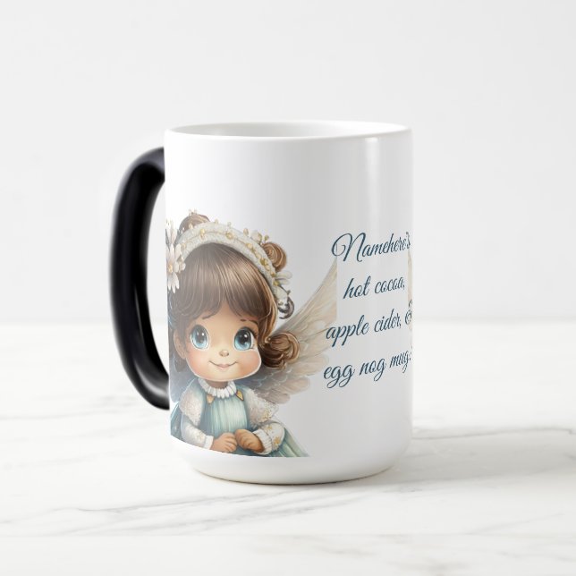 Taza Mágica Crea tu propio Ángel Chica de Brunette lindo (Anverso izquierdo)