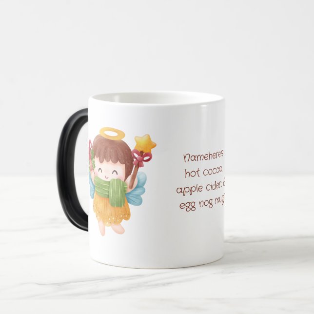 Taza Mágica Crea tu propio Ángel de Navidades de corte (Anverso izquierdo)