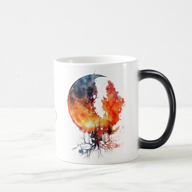 Taza Mágica Crea tu propio árbol de luna quemada (Derecha)