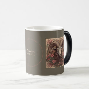 Taza Mágica Crea tu propio Art Nouveau Aries Zodiac