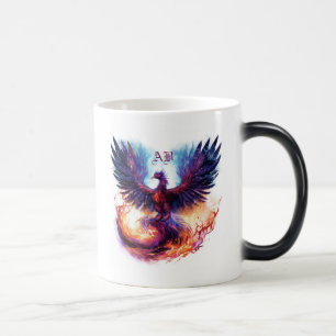 Taza Mágica Crea tu propio ave fénix mítica