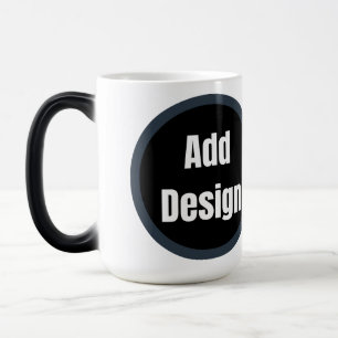 Taza Mágica Crea tu propio azul gris oscuro personalizado