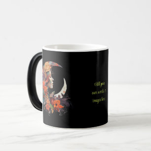 Taza Mágica Crea Tu Propio Boho Luna Floral Colorido