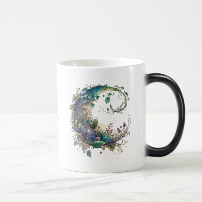 Taza Mágica Crea tu propio Boho Wildflower Ivy Moon (Derecha)