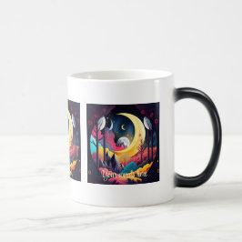 Taza Mágica Crea tu propio bosque de luna creciente brillante
