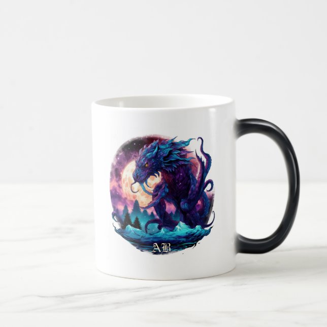Taza Mágica Crea tu propio dragón de agua kraken mítico (Derecha)