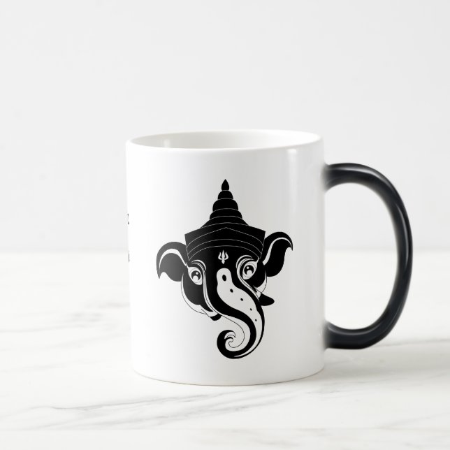 Taza Mágica Crea tu propio Ganesh Negro (Derecha)