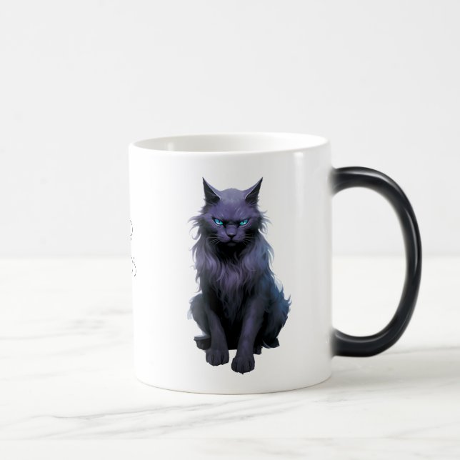 Taza Mágica Crea tu propio gato negro mágico (Derecha)