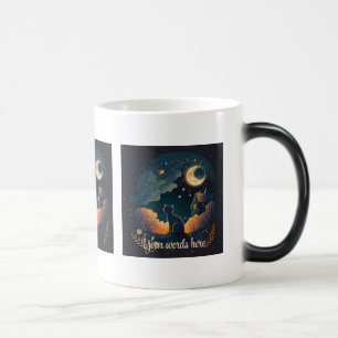 Taza Mágica Crea tu propio gato negro místico de medianoche