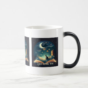 Taza Mágica Crea tu propio gato negro místico y grimoire