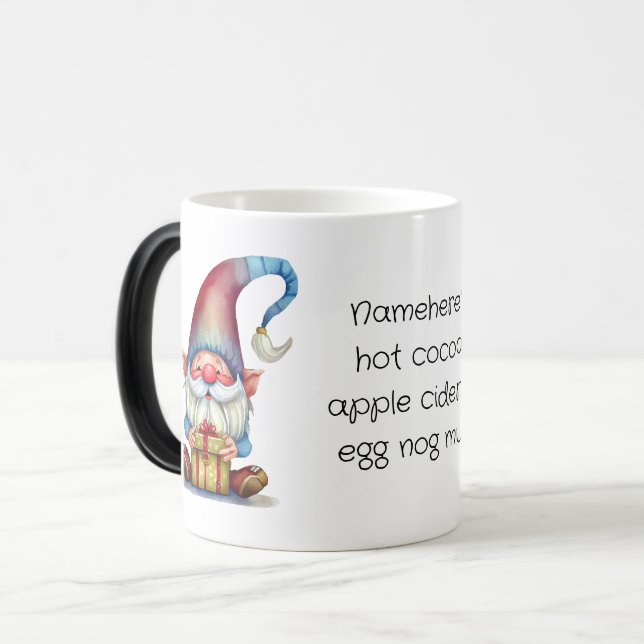 Taza Mágica Crea tu propio Gnome Rojo y Azul (Anverso izquierdo)