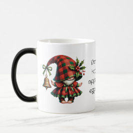 Taza Mágica Crea tu propio gnomo y campana navideños a cuadros