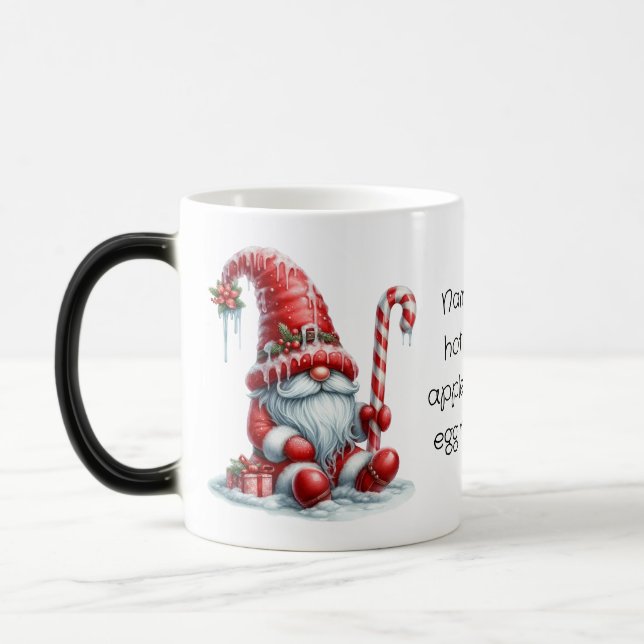 Taza Mágica Crea tu propio hogar de Navidades de menta suave (Izquierda)