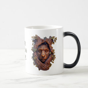 Taza Mágica Crea tu propio osito de madera esculpida de imitac