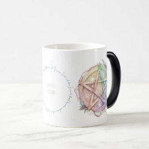 Taza Mágica Crea tu propio Pentáculo Pastel Starry Rainbow