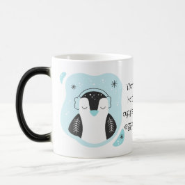 Taza Mágica Crea Tu Propio Pingüino Azul Navideño Lindo