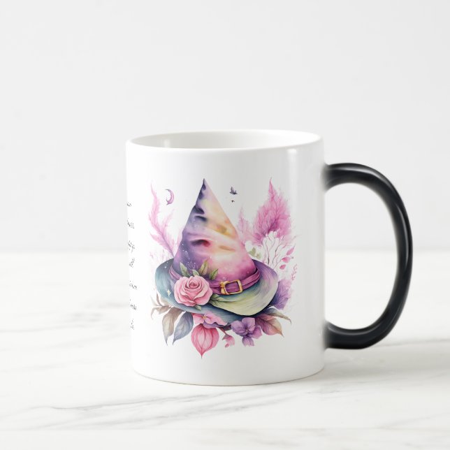 Taza Mágica Crea tu propio Rosa de Gorra de bruja arco iris de (Derecha)