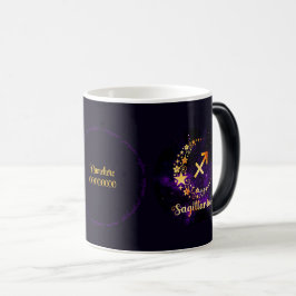 Taza Mágica Crea tu propio sagitario celeste púrpura
