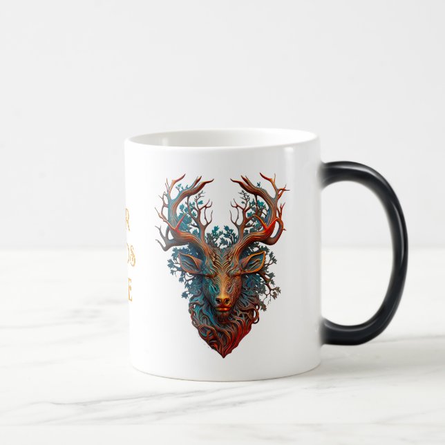 Taza Mágica Crea tu propio Satyr grabado en oro de imitación 3 (Derecha)